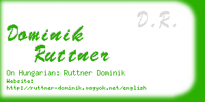 dominik ruttner business card